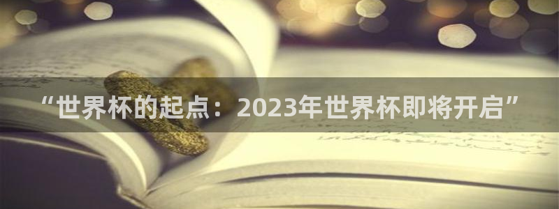 世界杯预选赛规则：“世界杯的起点：2023年世界杯即将开启”